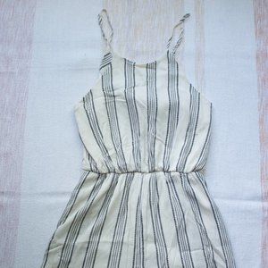 Striped Tie-Back Romper